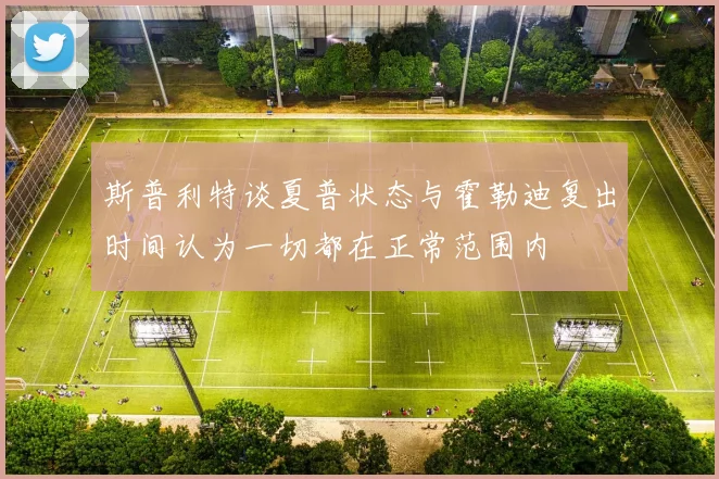 斯普利特谈夏普状态与霍勒迪复出时间认为一切都在正常范围内